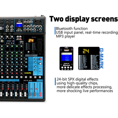 G-MARK Professional 16 Channel Digital Bluetooth Mixing Console (For Parts) - VMInnovations