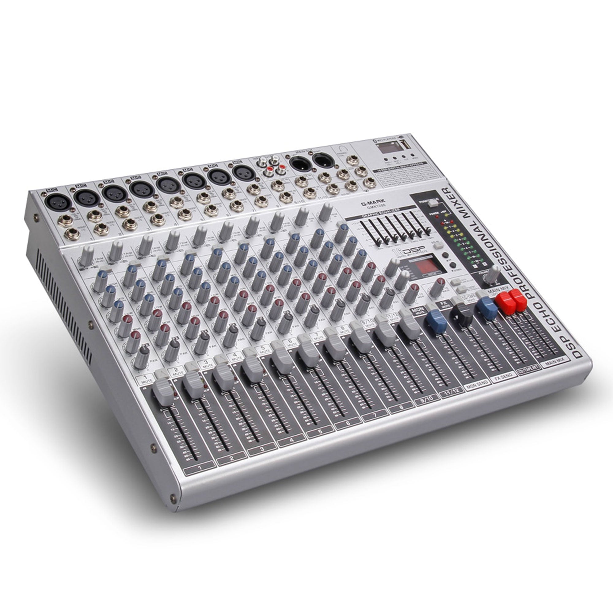 Professional Stage 12 Channel Audio Mixer Console w/ MP3 Player (Open Box) - VMInnovations