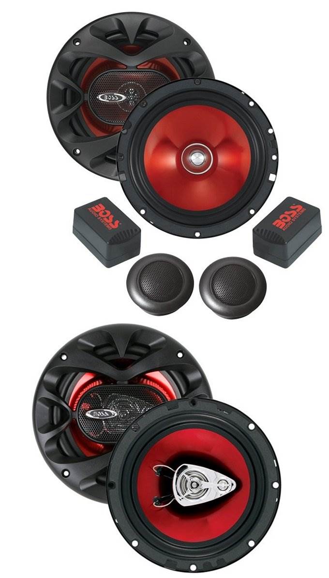 BOSS CH6CK 6.5" 350W Component and Boss CH6530 6.5" 300W Car Speakers Package - VMInnovations