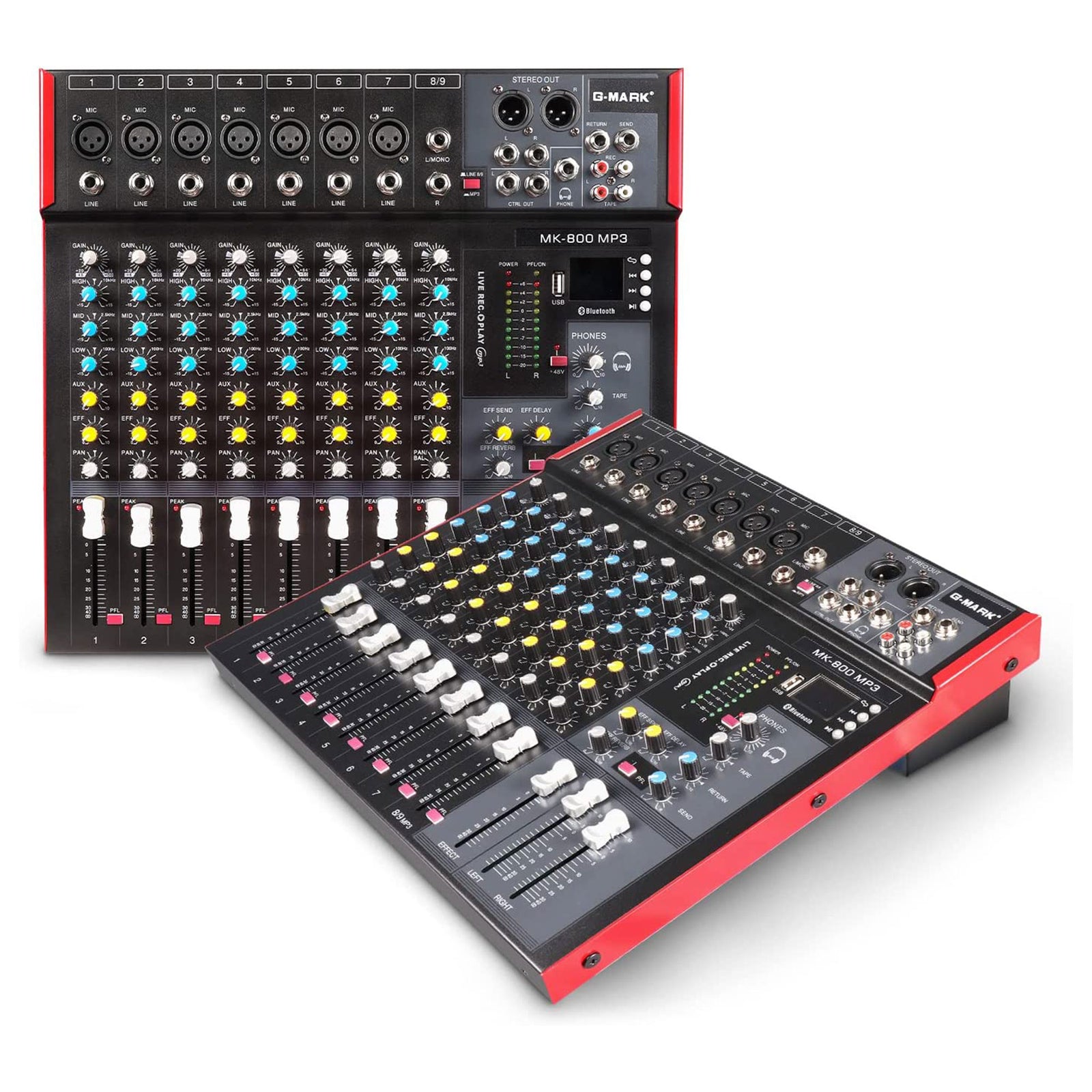 G-MARK Professional Stage 8 Channel Audio Mixer Console with MP3 Player (Used) - VMInnovations