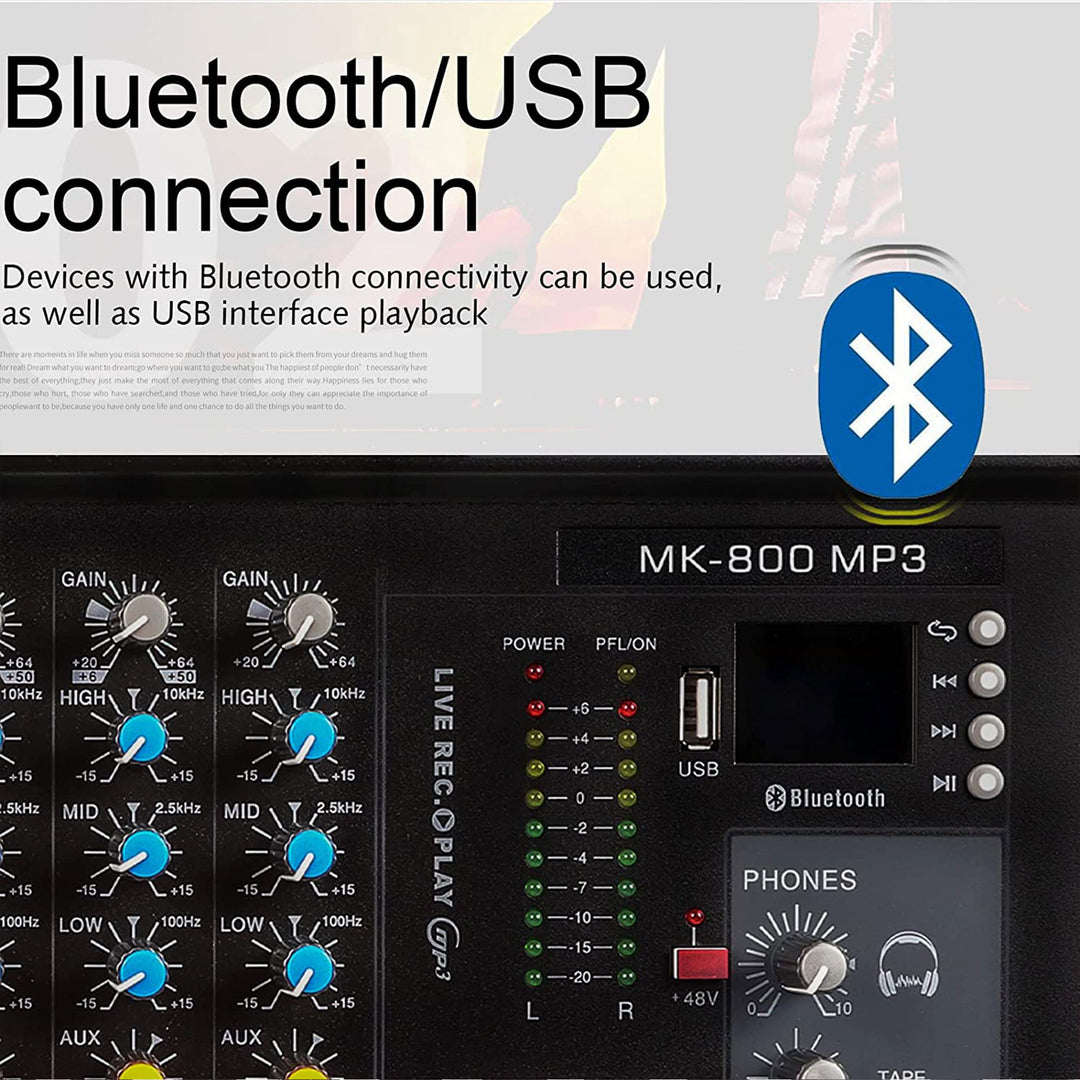 G-MARK Professional Stage 8 Channel Audio Mixer Console with MP3 Player (Used) - VMInnovations