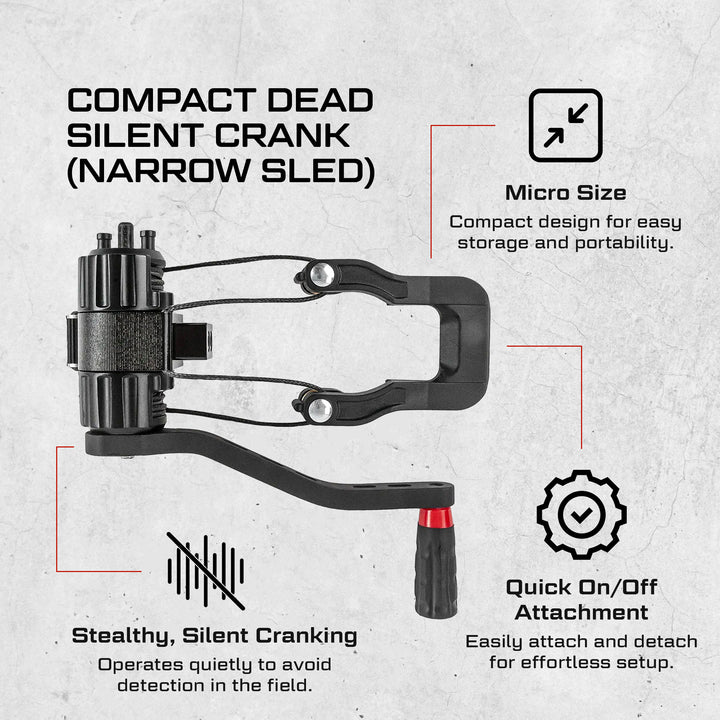 Killer Instinct Compact Silent Crank with Narrow Sled for Crossbow (Open Box) - VMInnovations
