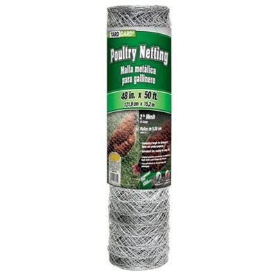 YardGard 4' x 50' 2" Mesh Hexagonal Poultry Netting Garden Wire Fence (Open Box)