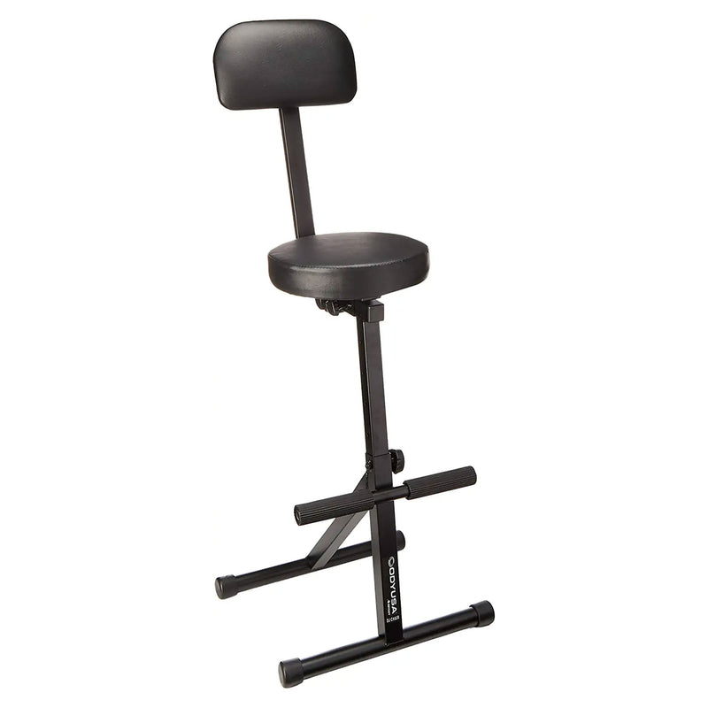 DJ Performer Seat Portable Stool w/ Height Adjustable & Back Rest(Open Box)