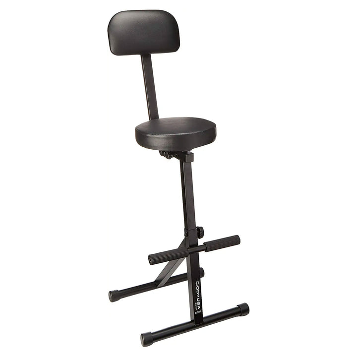 DJ Performer Seat Portable Stool w/ Height Adjustable & Back Rest(Open Box) - VMInnovations