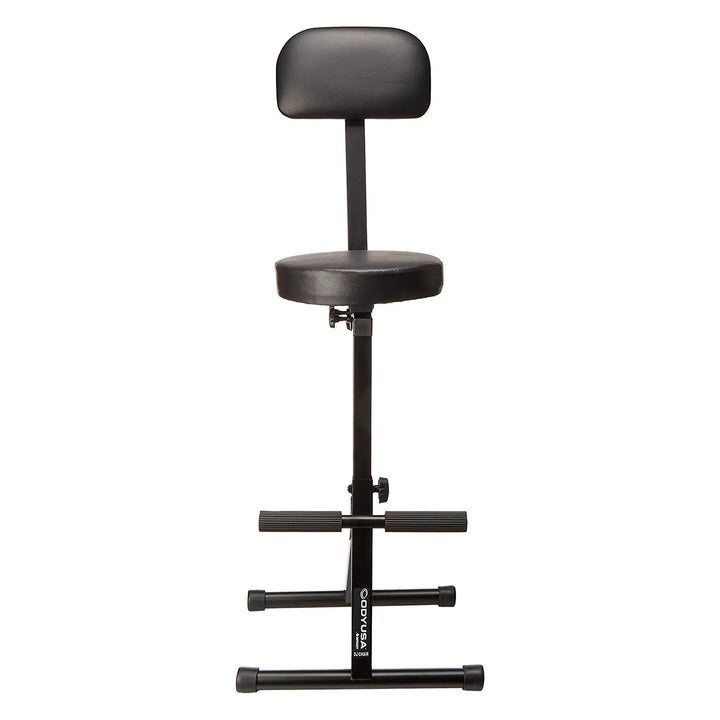 DJ Performer Seat Portable Stool w/ Height Adjustable & Back Rest(Open Box) - VMInnovations