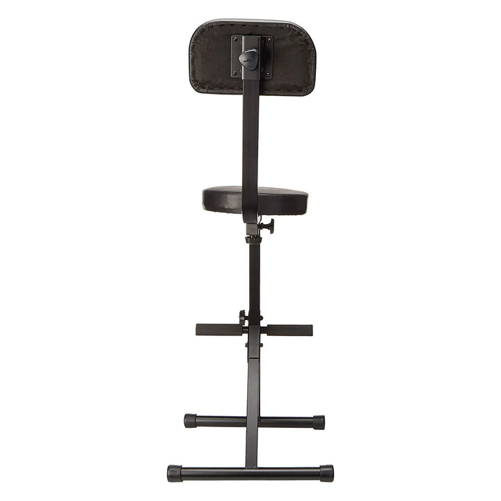 Odyssey DJ Performer Chair Seat Portable Stool w/ Height Adjustable & Back Rest