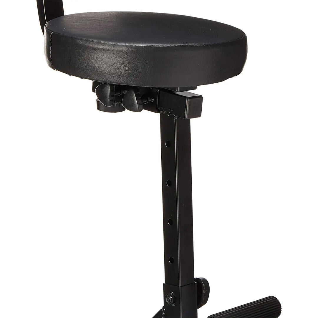 DJ Performer Seat Portable Stool w/ Height Adjustable & Back Rest(Open Box) - VMInnovations