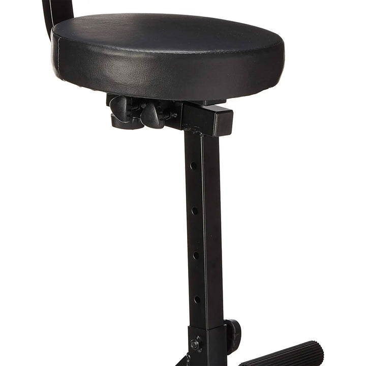 DJ Performer Seat Portable Stool w/ Height Adjustable & Back Rest(Open Box) - VMInnovations