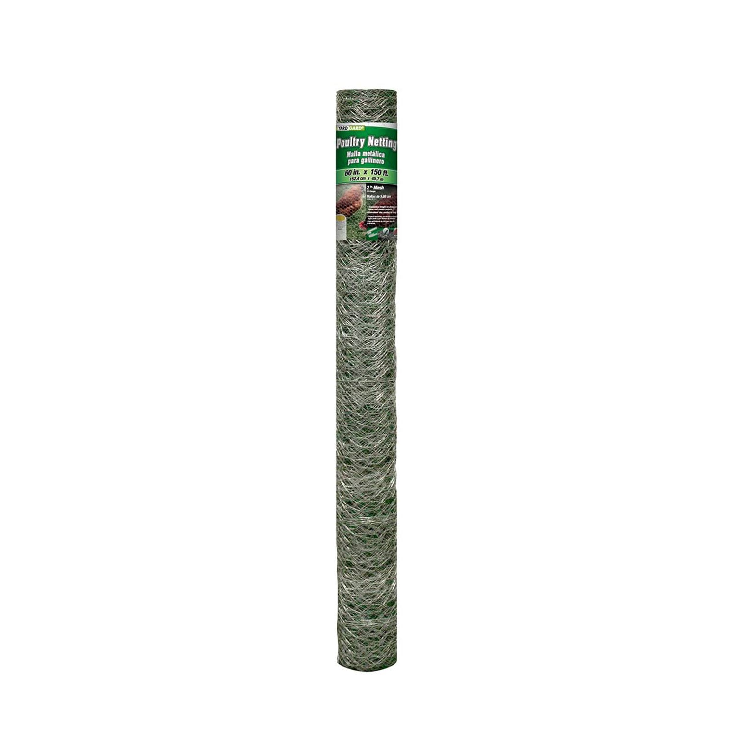 YardGard 60" x 150' 2" Mesh Hexagonal Poultry Garden Wire Fence (Open Box)