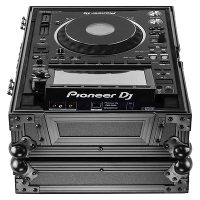 Odyssey DJ Travel Flight Case w/ Removable Back Panel for CDJ3000 Pioneer, Black - VMInnovations