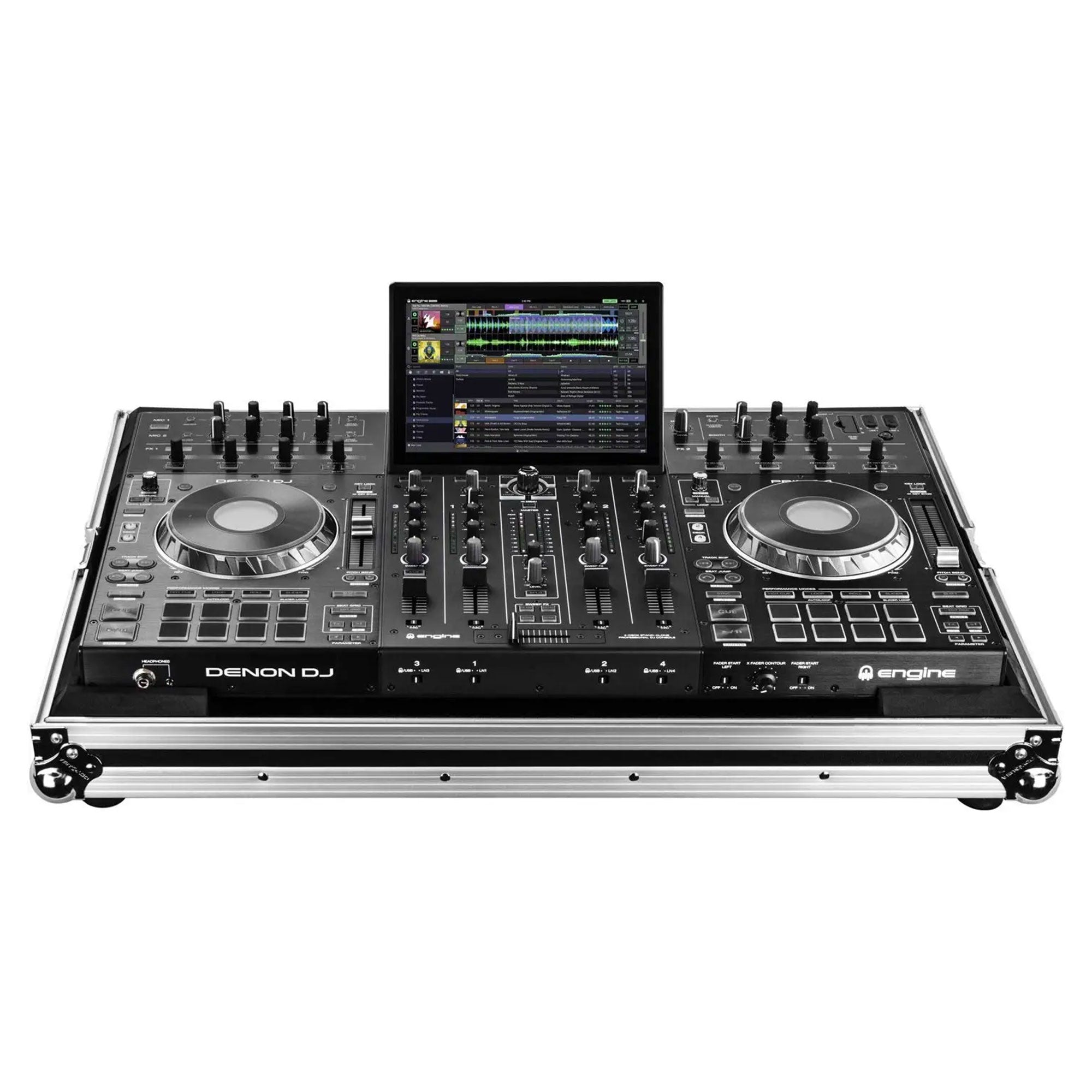 ODYSSEY FZDNPRIME4 Denon Prime 4 Low Profile DJ Controller System Flight Case - VMInnovations