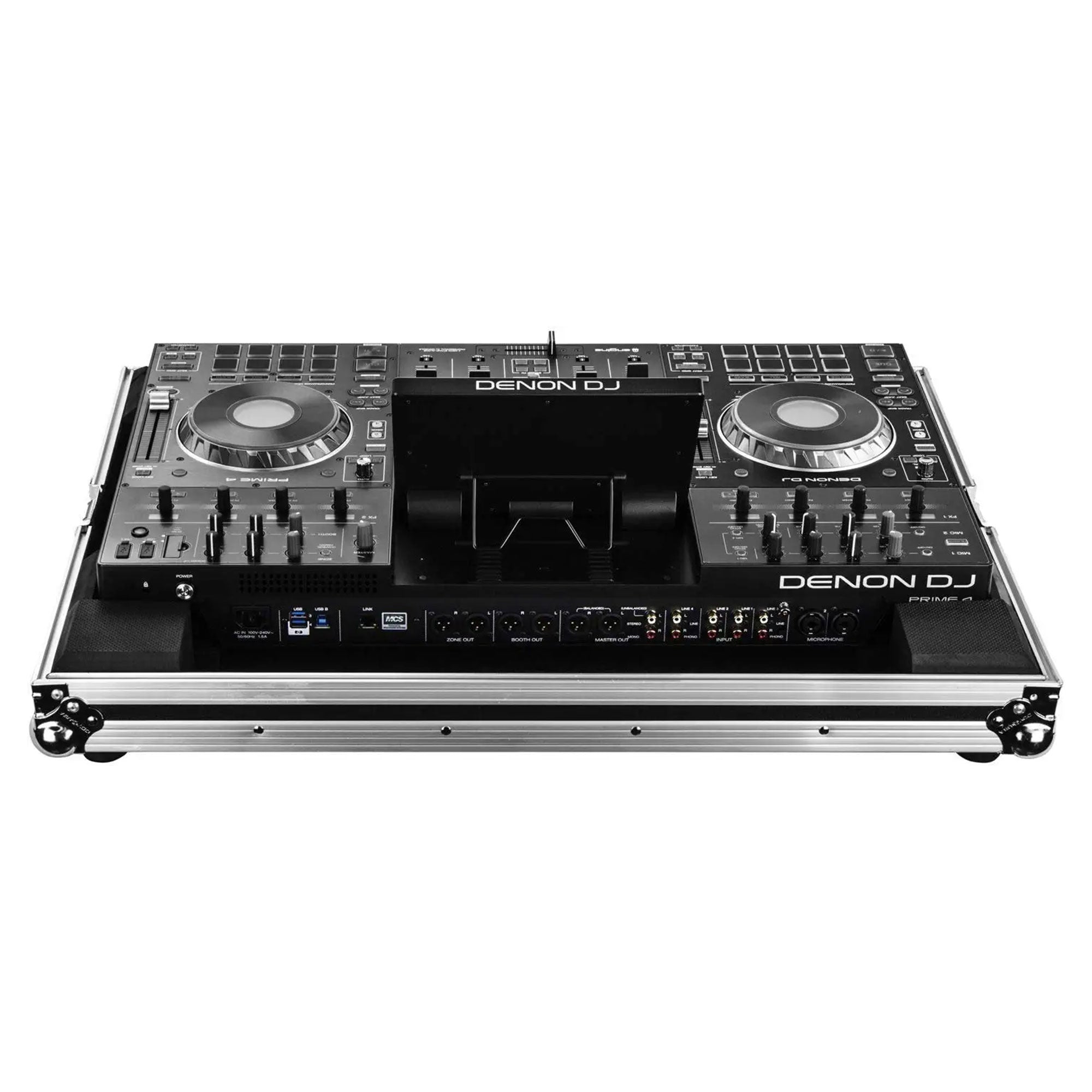 ODYSSEY FZDNPRIME4 Denon Prime 4 Low Profile DJ Controller System Flight Case - VMInnovations