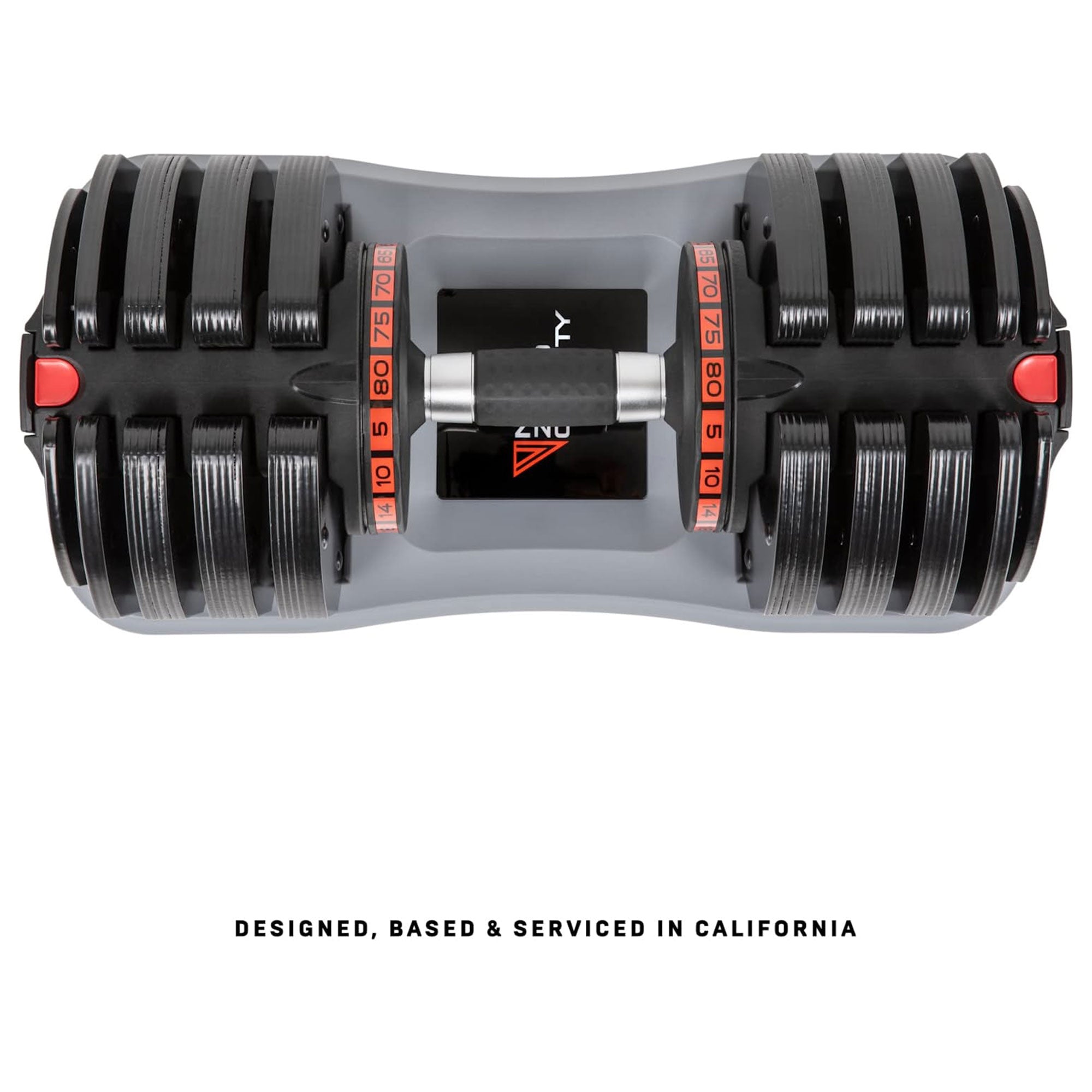 Nonzero Gravity PowerDyne Adjustable Dumbbell Weights, 80 Pounds, Coal (2 Pack) - VMInnovations