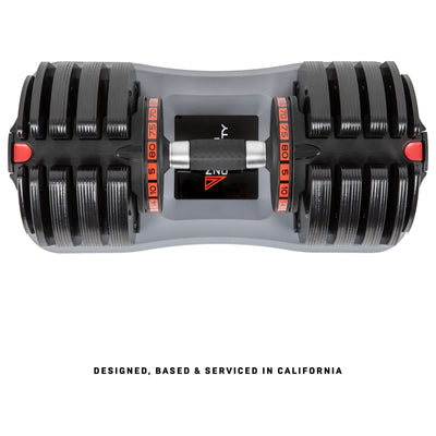 Nonzero Gravity PowerDyne Adjustable Dumbbell Weights, 80 Pounds, Coal (2 Pack) - VMInnovations