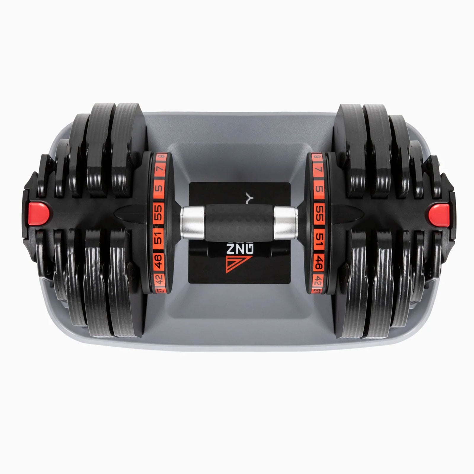PowerDyne Adjustable Iron Dumbbell Weights, 55 Pounds, Coal (Used) - VMInnovations