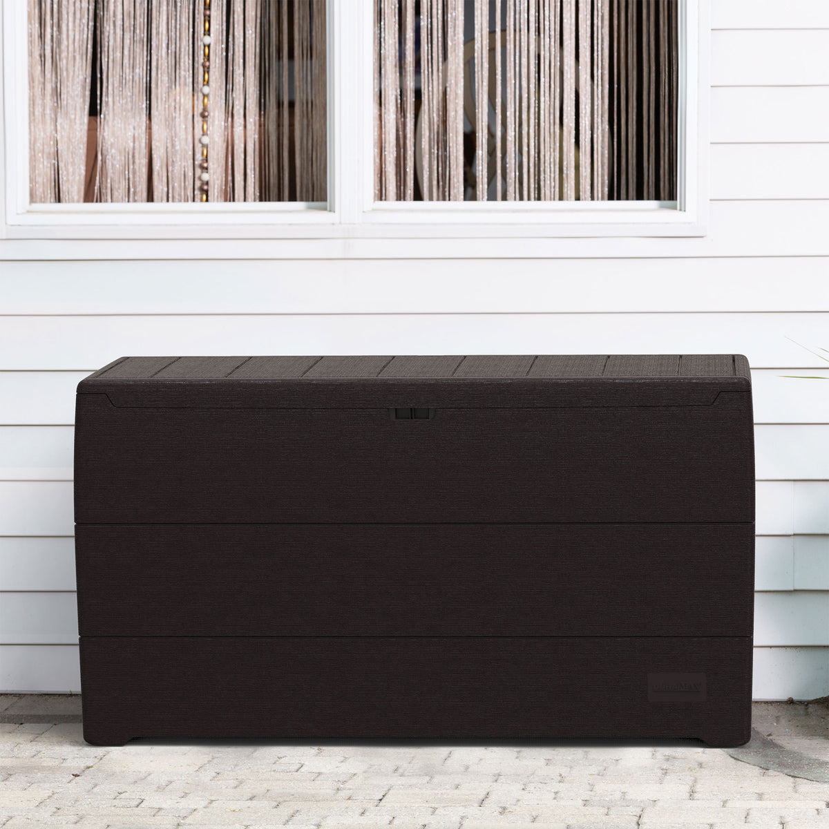 Duramax 71 Gallon Outdoor Resin Storage Box, Brown (Open Box)