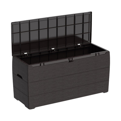 Duramax 71 Gallon Outdoor Resin Storage Box, Brown (Open Box)