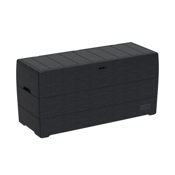 Duramax 71GL Resin Deck Garden Furniture Organizer Storage Box, Charcoal (Used)