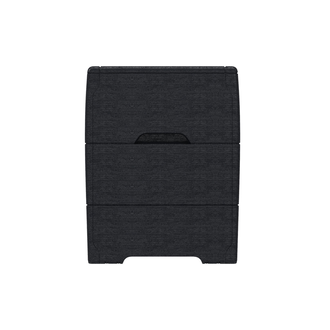 Duramax 71GL Resin Deck Garden Furniture Organizer Storage Box, Charcoal (Used)
