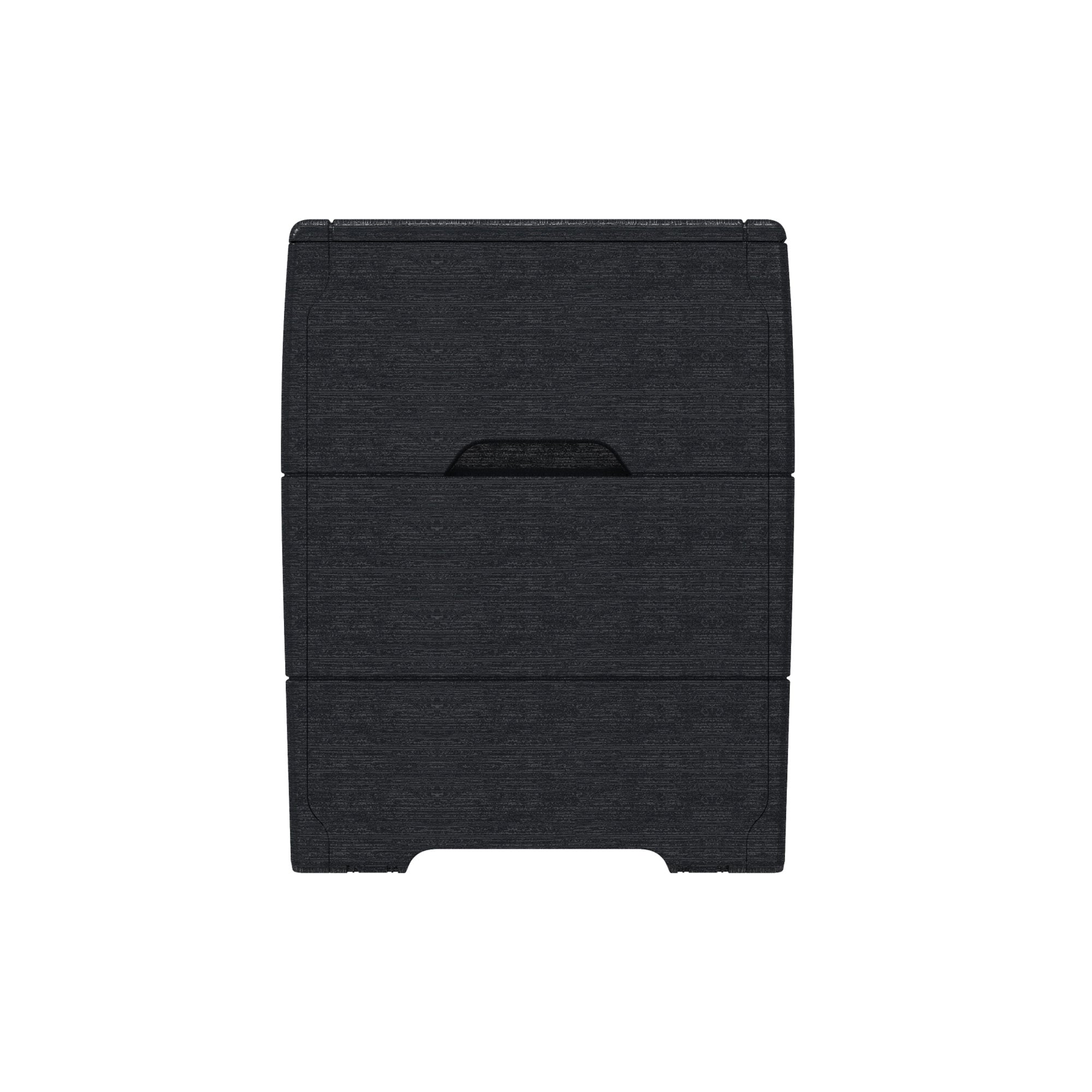Duramax 71GL Resin Deck Garden Furniture Organizer Storage Box, Charcoal (Used) - VMInnovations