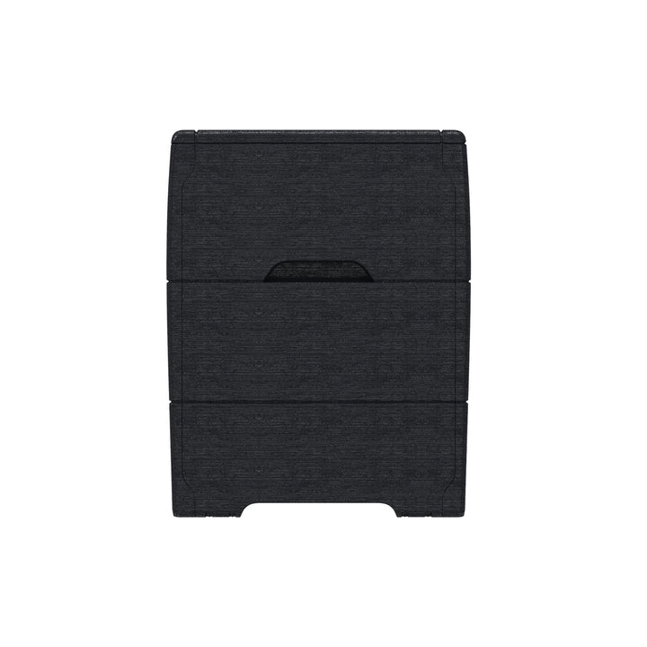 Duramax 71GL Resin Deck Garden Furniture Organizer Storage Box, Charcoal (Used)