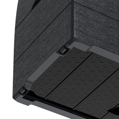 Duramax 71GL Resin Deck Garden Furniture Organizer Storage Box, Charcoal (Used) - VMInnovations