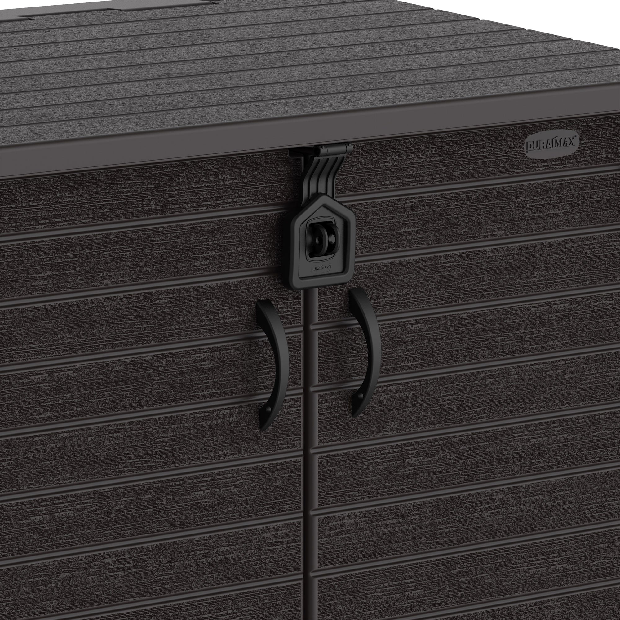 Duramax StoreAway 850 Liter Deck & Garden Storage Shed, Brown (Open Box) - VMInnovations