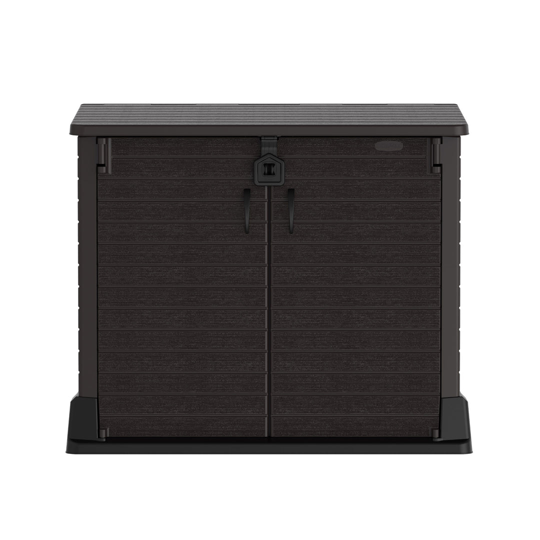 Duramax StoreAway 850 Liter Deck & Garden Storage Shed, Brown (Open Box)