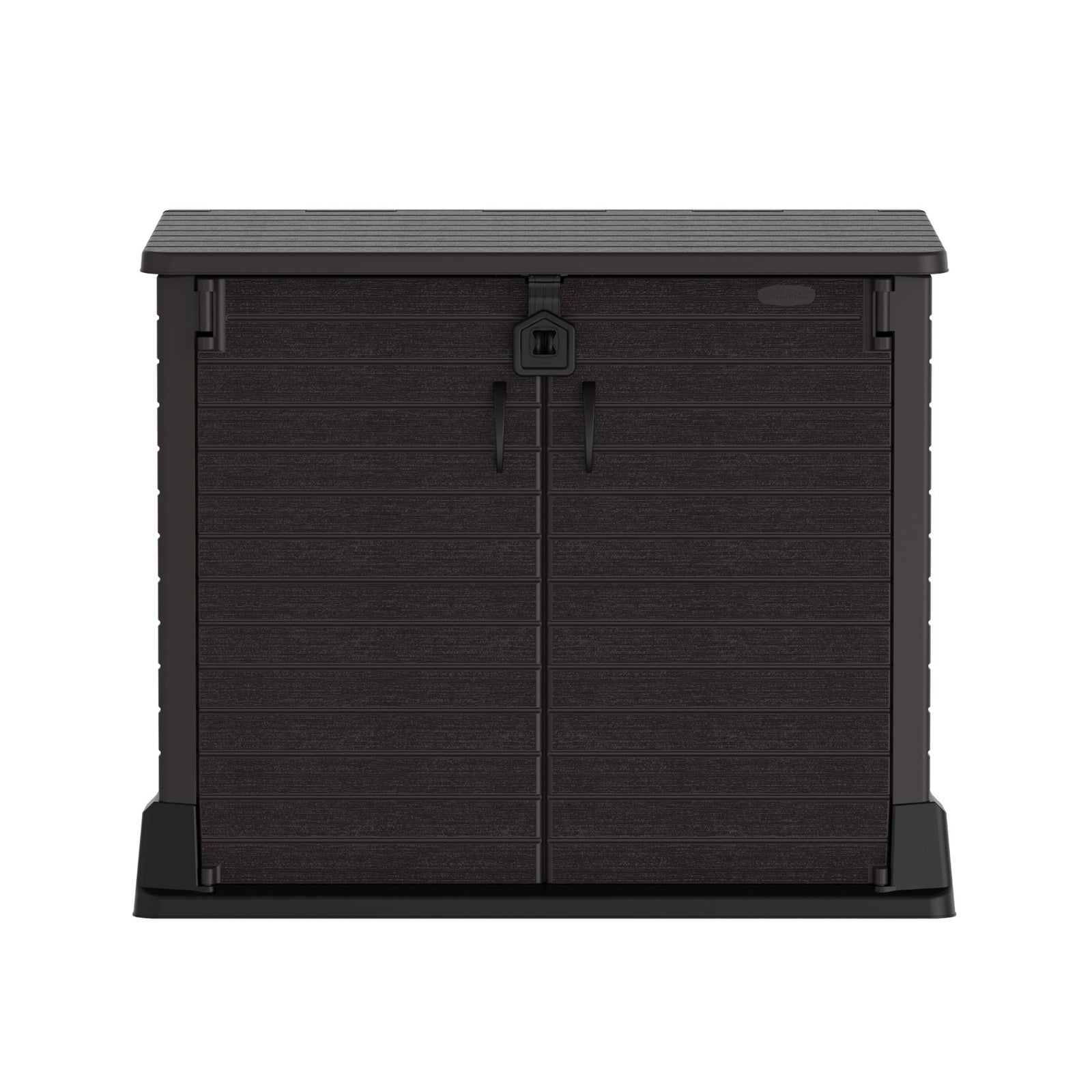 Duramax StoreAway 850 Liter Deck & Garden Storage Shed, Brown (Open Box) - VMInnovations