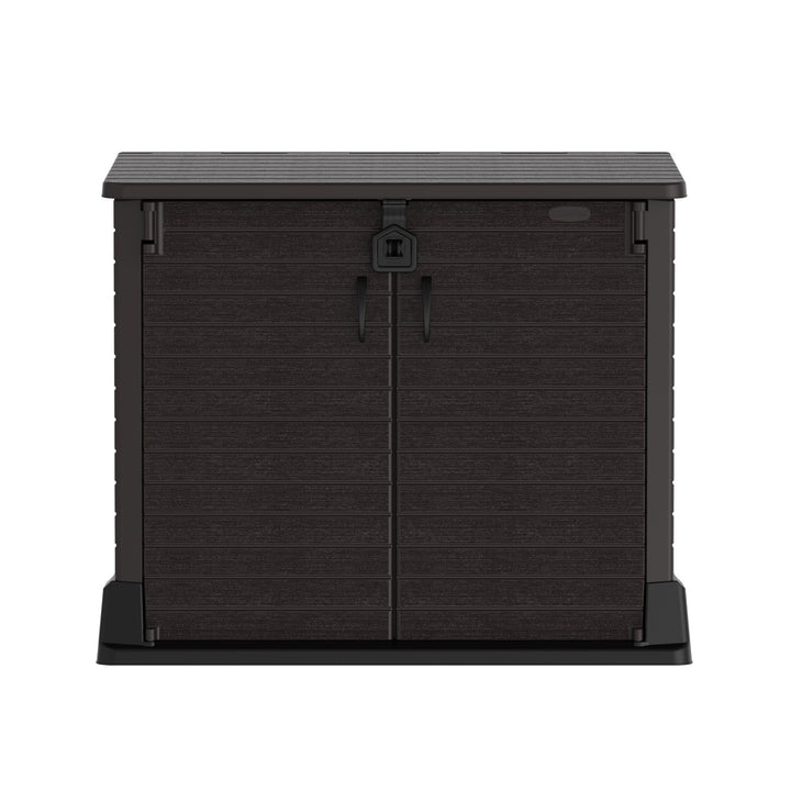 Duramax StoreAway 850 Liter Deck & Garden Storage Shed, Brown (Open Box)