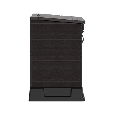 Duramax StoreAway 850 Liter Deck & Garden Storage Shed, Brown (Open Box) - VMInnovations