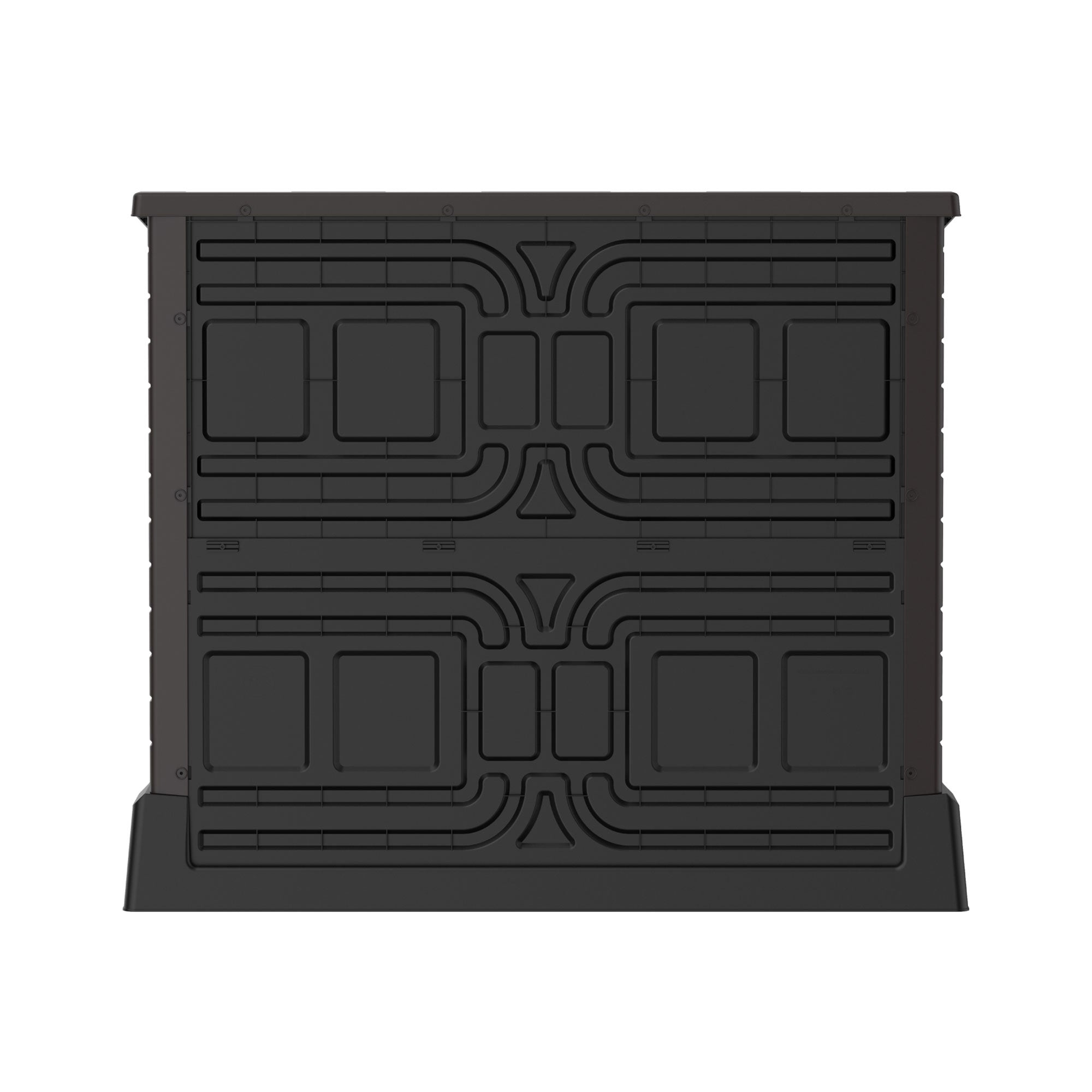Duramax StoreAway 850 Liter Deck & Garden Storage Shed, Brown (Open Box) - VMInnovations