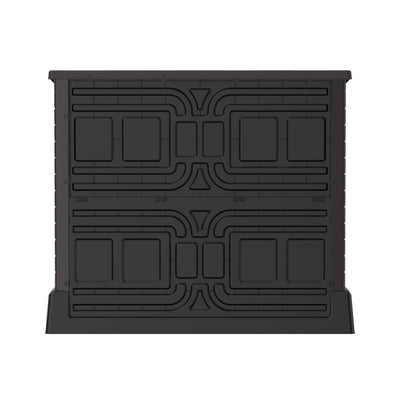 Duramax StoreAway 850 Liter Deck & Garden Storage Shed, Brown (Open Box) - VMInnovations