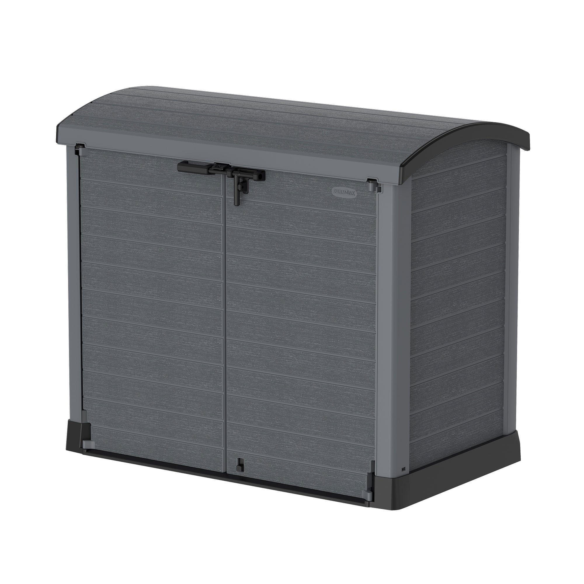 Duramax CedarGrain StoreAway 1200L Outdoor Deck & Garden Storage Box, Charcoal - VMInnovations