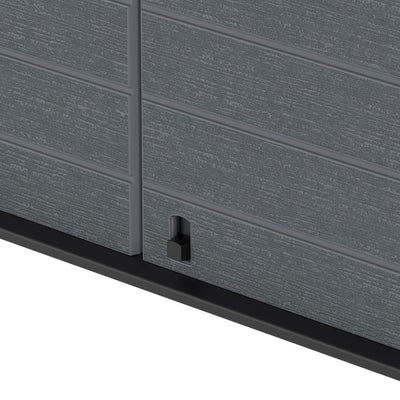 Duramax CedarGrain StoreAway 1200L Outdoor Deck & Garden Storage Box, Charcoal - VMInnovations