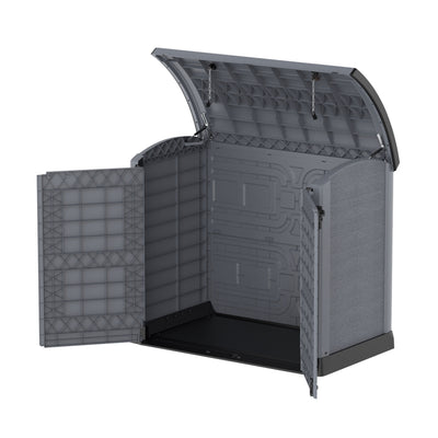 Duramax CedarGrain StoreAway 1200L Outdoor Deck & Garden Storage Box, Charcoal - VMInnovations