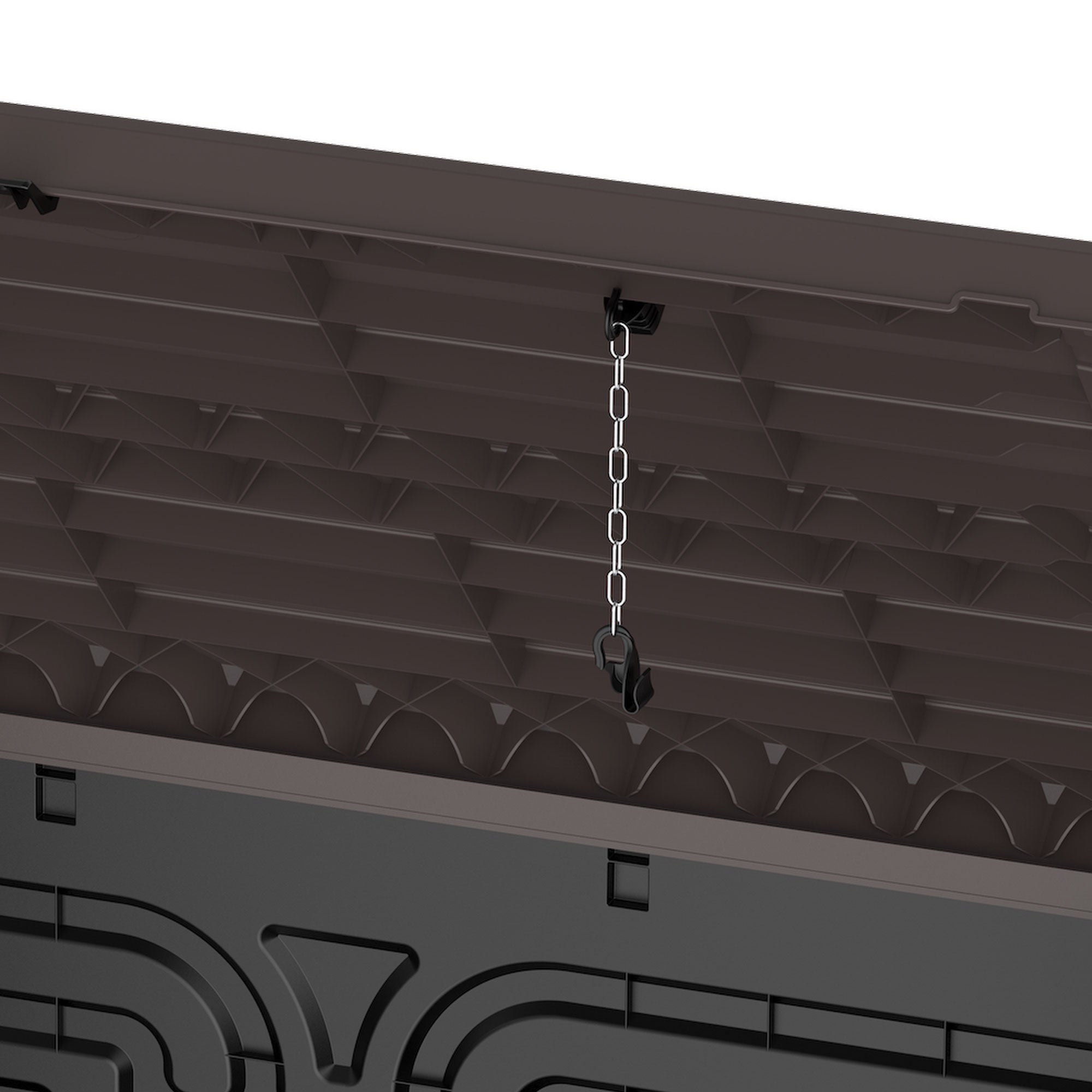 Duramax StoreAway 1200 Liter Outdoor Deck & Garden Storage Box, Brown (Used) - VMInnovations