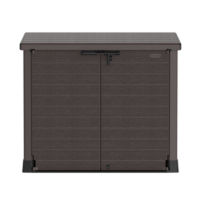 Duramax StoreAway 1200 Liter Outdoor Deck & Garden Storage Box, Brown (Used) - VMInnovations