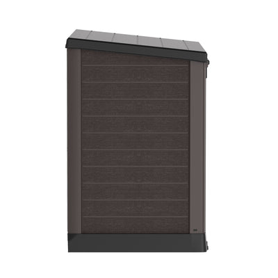 Duramax StoreAway 1200 Liter Outdoor Deck & Garden Storage Box, Brown (Used) - VMInnovations