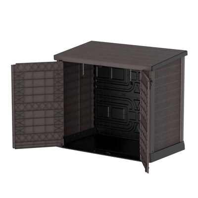 Duramax StoreAway 1200 Liter Outdoor Deck & Garden Storage Box, Brown (Used) - VMInnovations