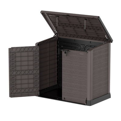 Duramax StoreAway 1200 Liter Outdoor Deck & Garden Storage Box, Brown (Used) - VMInnovations