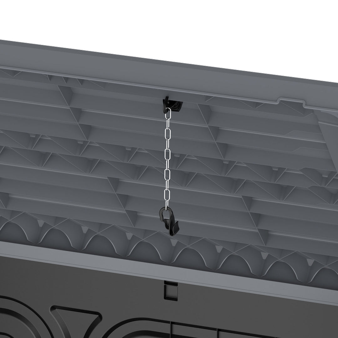 CedarGrain StoreAway 1200L Deck & Garden Storage Box, Charcoal (Open Box) - VMInnovations