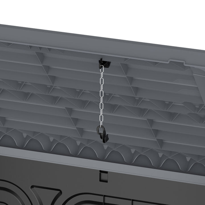 CedarGrain StoreAway 1200L Deck & Garden Storage Box, Charcoal (Open Box) - VMInnovations