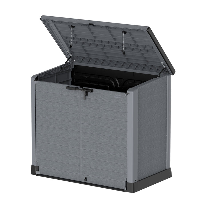 CedarGrain StoreAway 1200L Deck & Garden Storage Box, Charcoal (Open Box) - VMInnovations