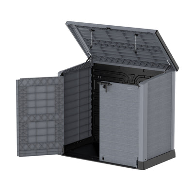 CedarGrain StoreAway 1200L Deck & Garden Storage Box, Charcoal (Open Box) - VMInnovations