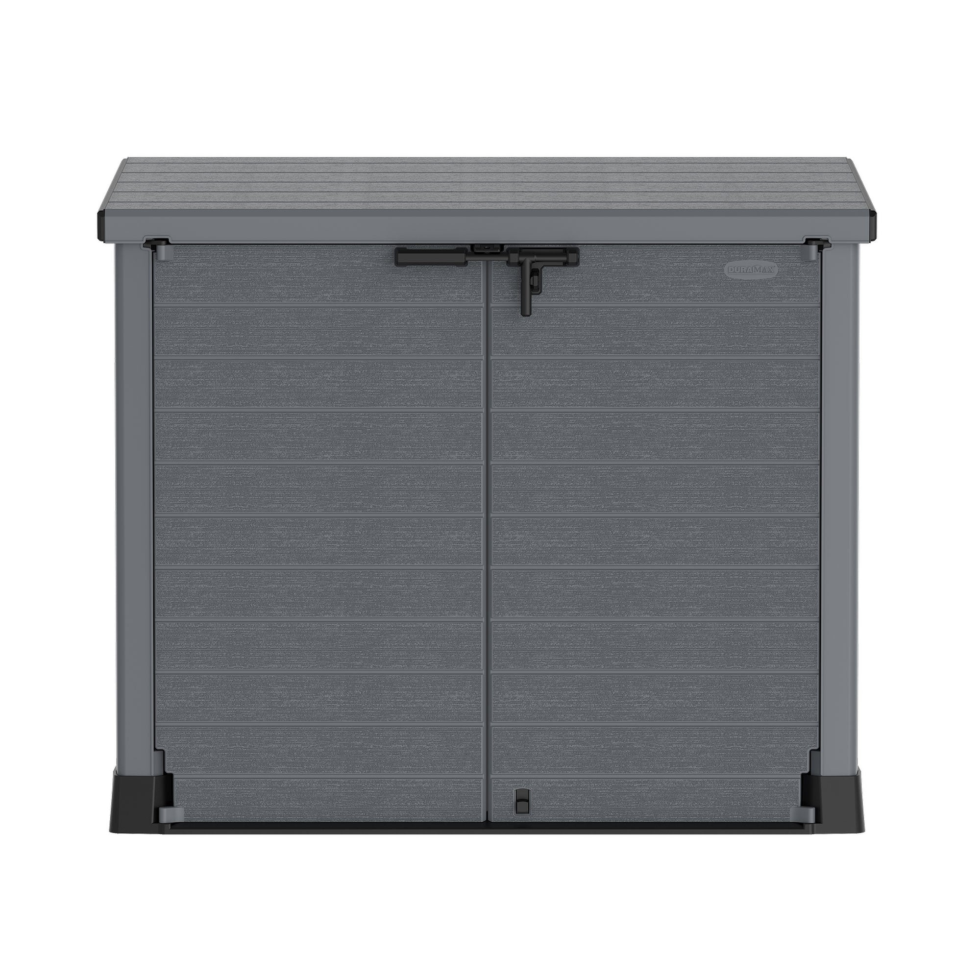 Duramax CedarGrain StoreAway 1200L Outdoor Deck & Garden Storage Box, Charcoal - VMInnovations