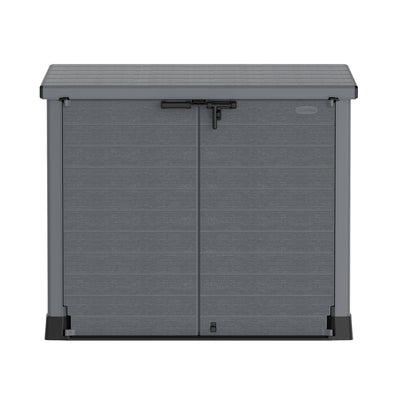 Duramax CedarGrain StoreAway 1200L Outdoor Deck & Garden Storage Box, Charcoal - VMInnovations