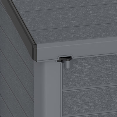 Duramax CedarGrain StoreAway 1200L Outdoor Deck & Garden Storage Box, Charcoal - VMInnovations