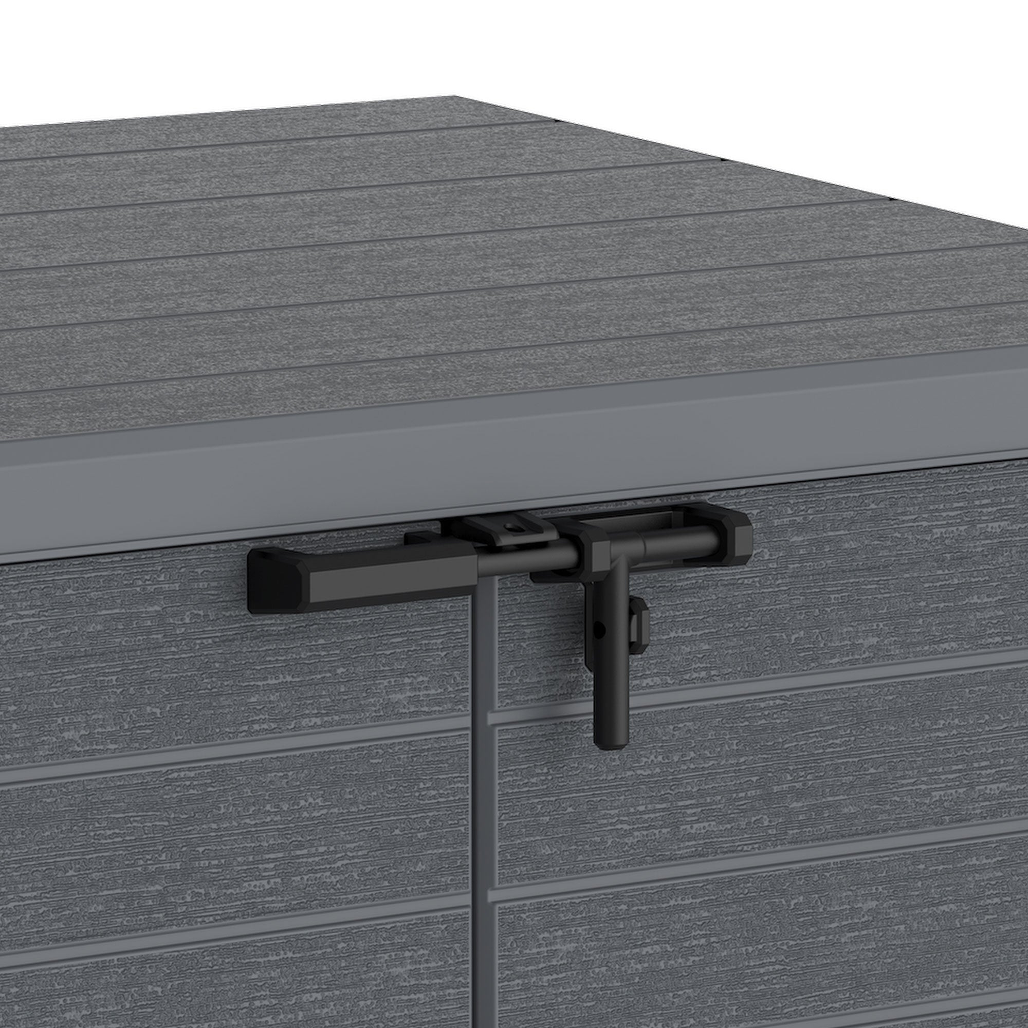 Duramax CedarGrain StoreAway 1200L Outdoor Deck & Garden Storage Box, Charcoal - VMInnovations